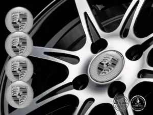Porsche Sticker on Rims Custom Epoxy Edition